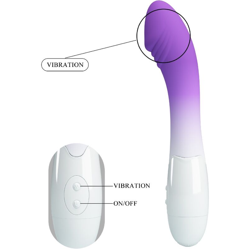 PRETTY LOVE - VIBRADOR ELEMENTAL PUNTO G 30 VIBRACIONES VIOLETA