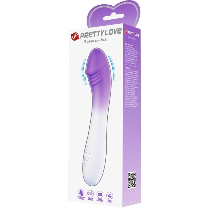 PRETTY LOVE - VIBRADOR ELEMENTAL PUNTO G 30 VIBRACIONES VIOLETA