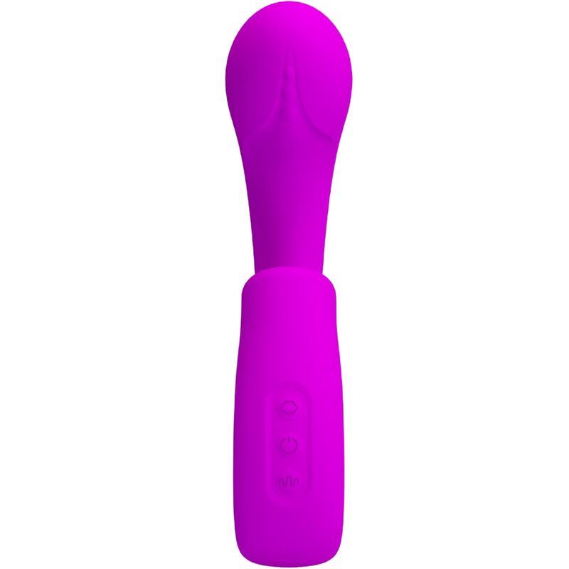 PRETTY LOVE - SIBEL VIBRATORE PUNTO G + STIMOLATORE CLITORIDEO SIBEL 10 VIBRAZIONI VIOLA