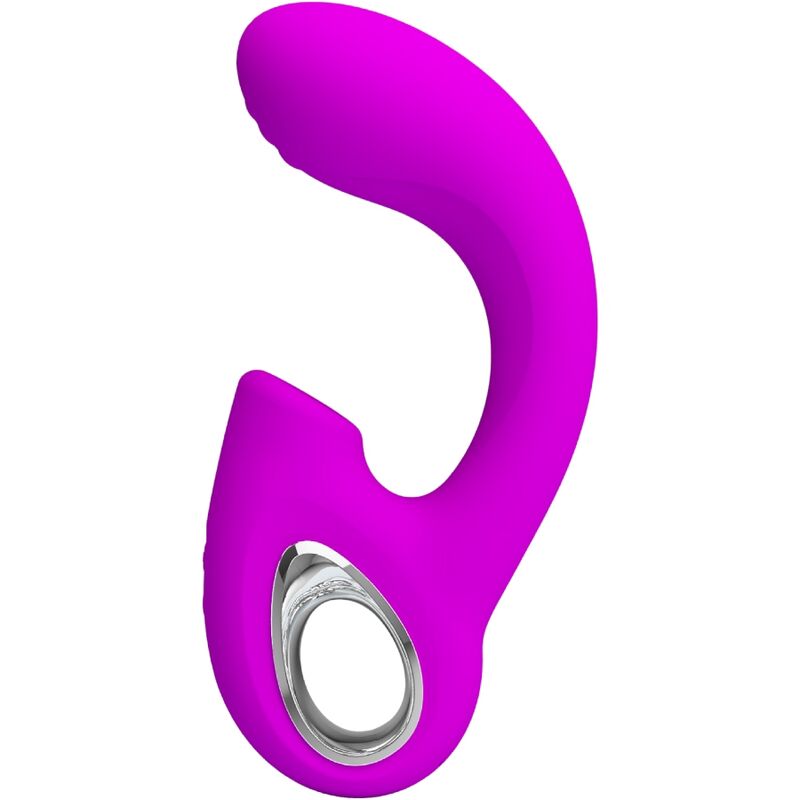 PRETTY LOVE - SIBEL VIBRATORE PUNTO G + STIMOLATORE CLITORIDEO SIBEL 10 VIBRAZIONI VIOLA