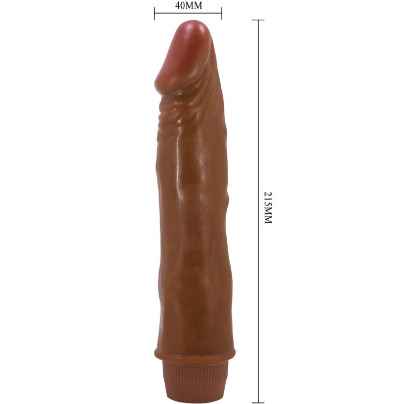 BAILE - VIBRADOR REALISTA PEQUEÑO 21 CM MULATO