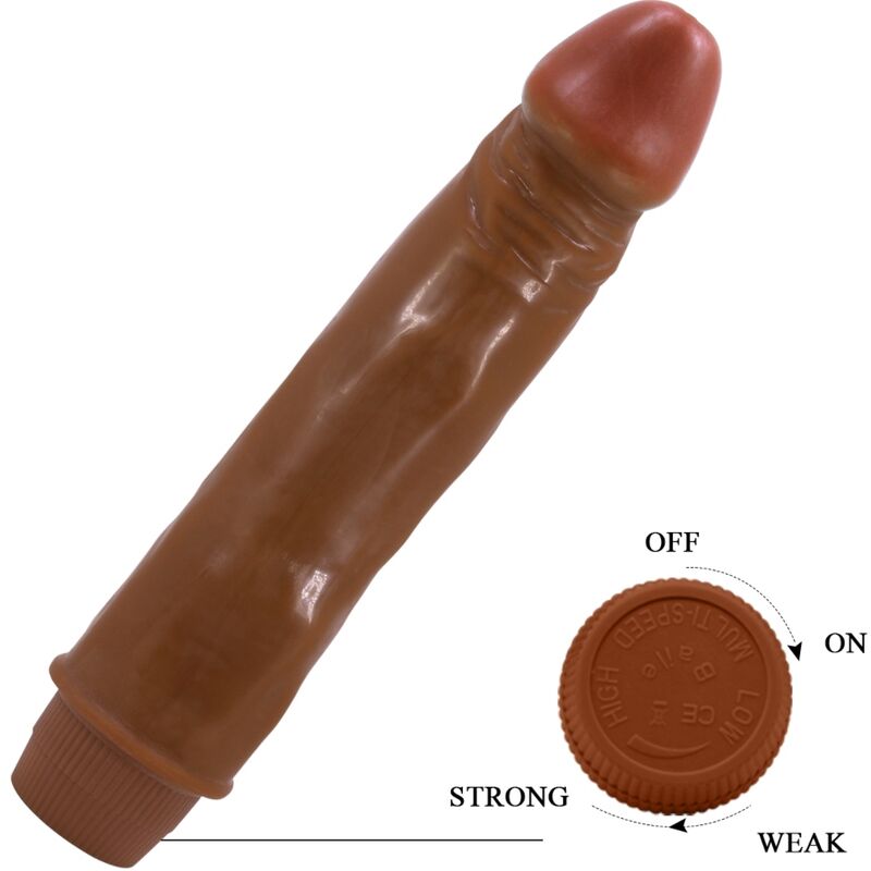 BAILE - VIBRADOR REALISTA PEQUEÑO 21 CM MULATO