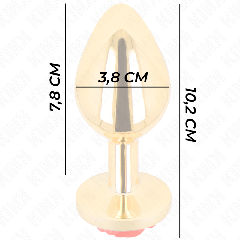 KINK - PLUG ANAL O ROSA ROJA TALLA L