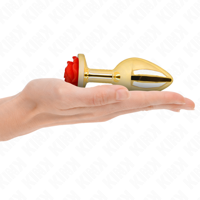 KINK - PLUG ANAL O ROSA ROJA TALLA L
