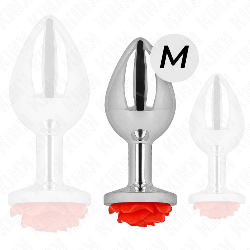 KINK - ANAL PLUG ROSA ROSSO TAGLIA M