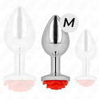 KINK - ANAL PLUG ROSA ROSSO TAGLIA M
