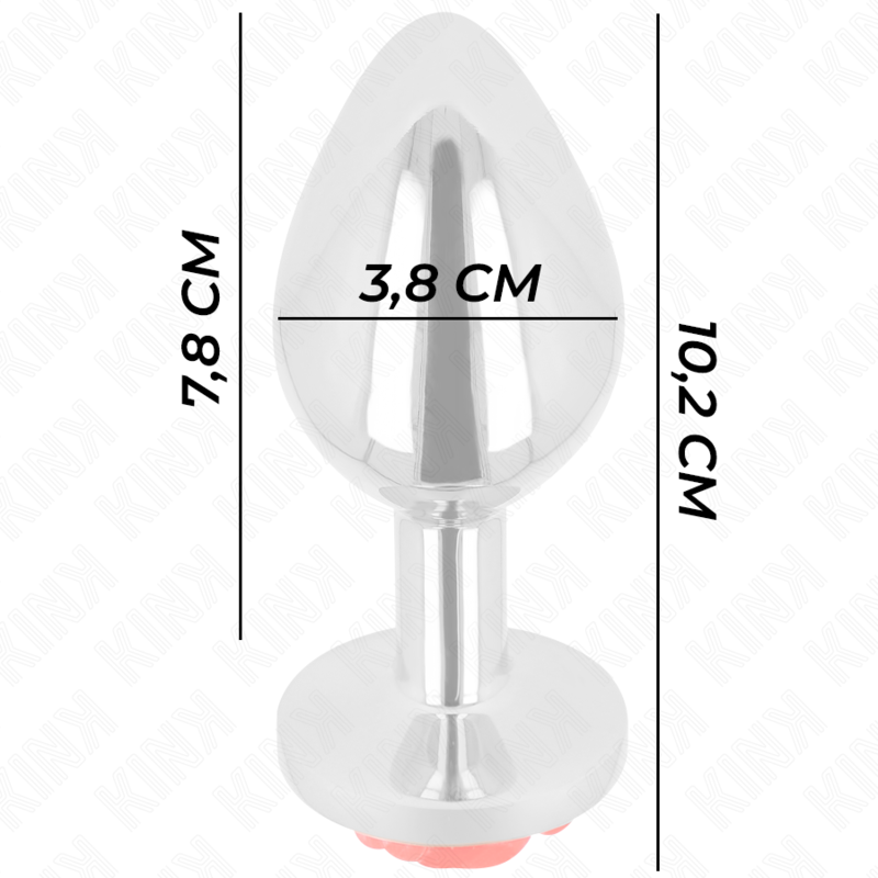 KINK - PLUG ANAL ROSA ROJO TALLA L