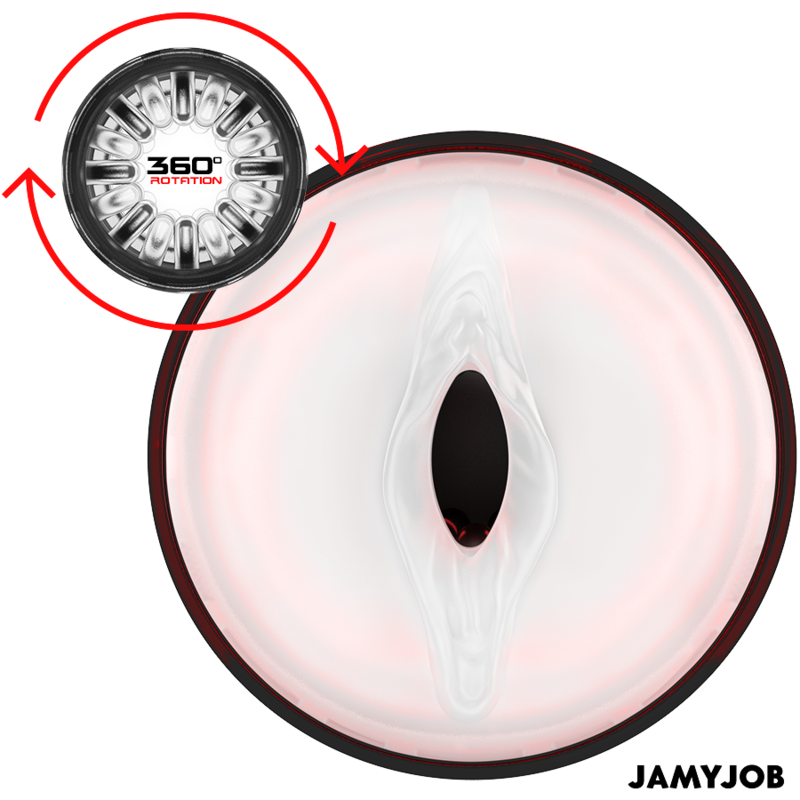 JAMYJOB - MASTURBADOR VAGINAL AUTOMÁTICO STORM 10 MODOS DE ROTACIÓN Y EMPUJE