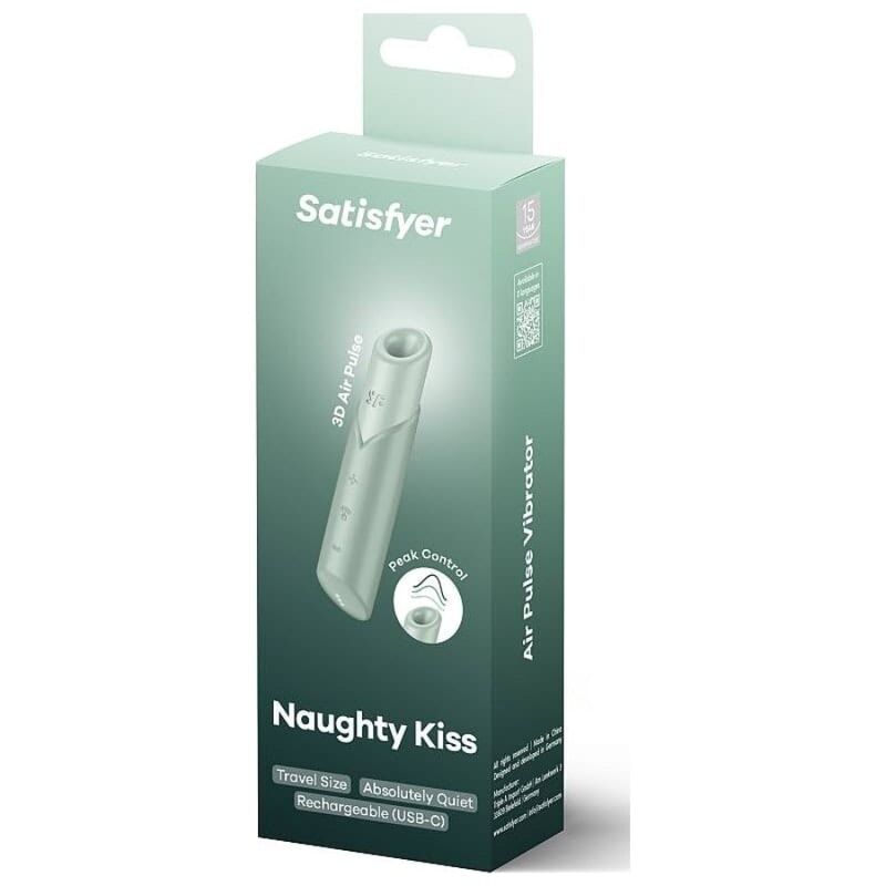 SATISFYER - ESTIMULADOR DE CLÍTORIS NAUGHTY KISS WAVE ACUAMARINA