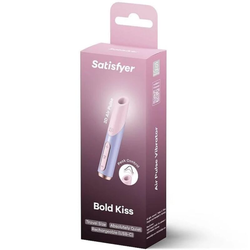 SATISFYER - BOLD KISS WAVE ESTIMULADOR DE CLÍTORIS ROSA / VIOLETA