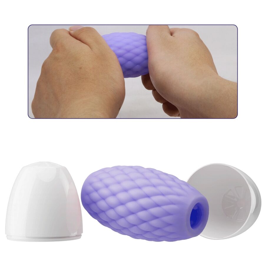 PRETTY LOVE - ATHENA EROS PURPLE SILICONE MALE MASTURBATOR