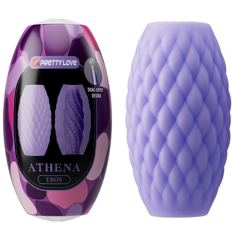PRETTY LOVE - MASTURBATORE PER UOMO IN SILICONE ATHENA EROS VIOLA
