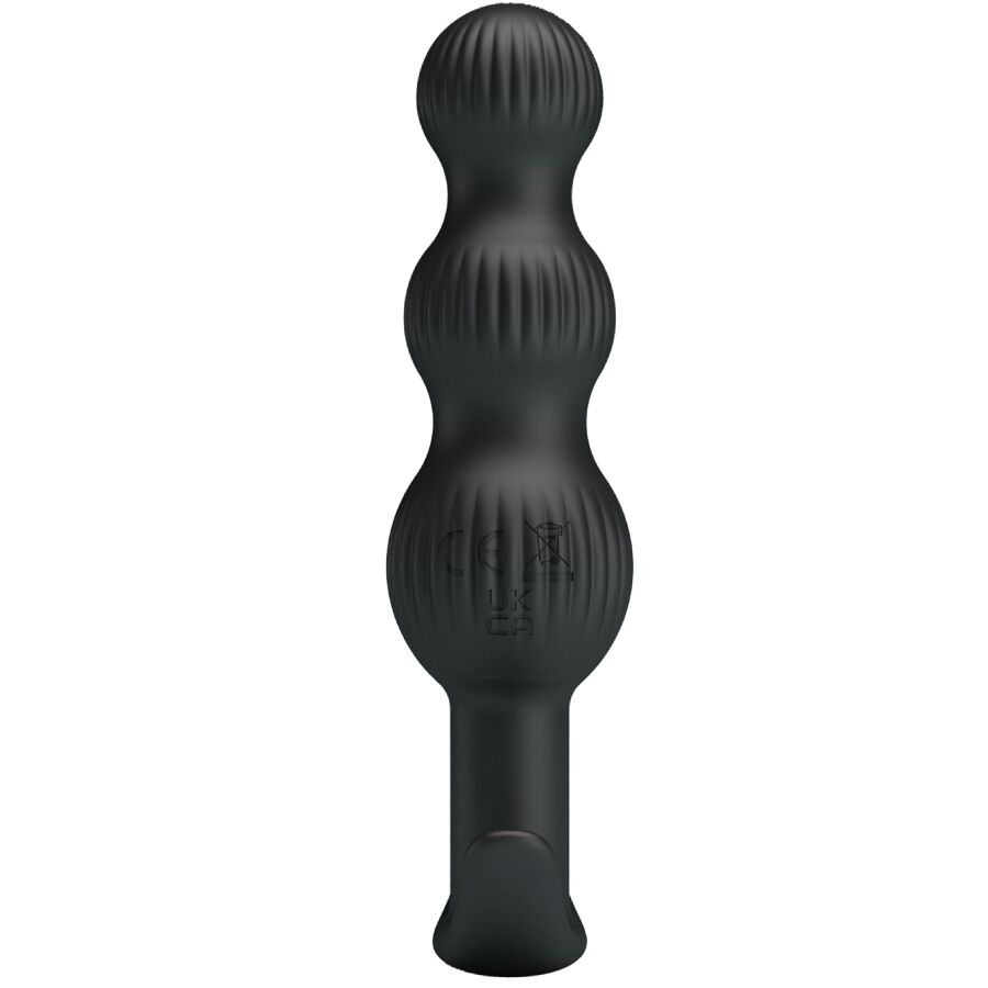 PRETTY LOVE - VIBRADOR ANAL SIDNEY 10 VIBRACIONES NEGRO