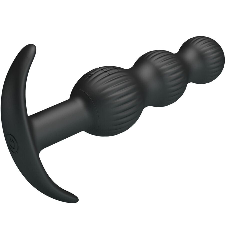 PRETTY LOVE - VIBRADOR ANAL SIDNEY 10 VIBRACIONES NEGRO