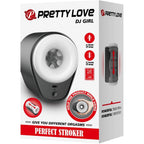 PRETTY LOVE - MASTURBATEUR POUR HOMME DJ GIRL AVEC VIBRATION 5 RÉGLAGES NOIR