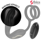 IBIZA - WIGGLE remote-controlled rotating butt plug with perineal vibrations and penis-enhancing rings