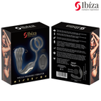 IBIZA - WIGGLE remote-controlled rotating butt plug with perineal vibrations and penis-enhancing rings