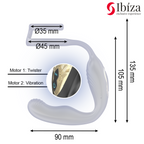 IBIZA - WIGGLE remote-controlled rotating butt plug with perineal vibrations and penis-enhancing rings