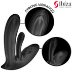 IBIZA - VIBRATEUR PORTABLE AVEC STIMULATION DU POINT G ET DU CLITORIS AVEC TÉLÉCOMMANDE