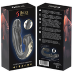 IBIZA - VIBRADOR ROSA CON EFECTO DE LENGÜETEO Y ESTIMULADOR DE CLÍTORIS