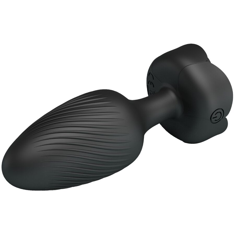 PRETTY LOVE - PLUG ANAL VARIAN CON LUZ LED NEGRO 10,8 CM