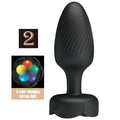 PRETTY LOVE - PLUG ANAL VARIAN CON LUZ LED NEGRO 10,8 CM