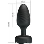 PRETTY LOVE - PLUG ANAL VARIAN CON LUZ LED NEGRO 10,8 CM
