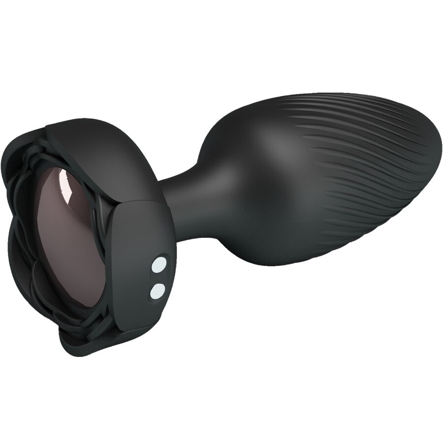 PRETTY LOVE - PLUG ANAL VARIAN CON LUZ LED NEGRO 10,8 CM