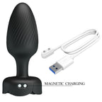 PRETTY LOVE - PLUG ANAL VARIAN CON LUZ LED NEGRO 10,8 CM