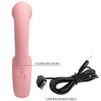 PRETTY LOVE - VIBRADOR PUNTO G + ESTIMULADOR DE CLÍTORIS ERYNNYES 10 VIBRACIONES ROSA