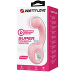 PRETTY LOVE - VIBRADOR PUNTO G + ESTIMULADOR DE CLÍTORIS ERYNNYES 10 VIBRACIONES ROSA