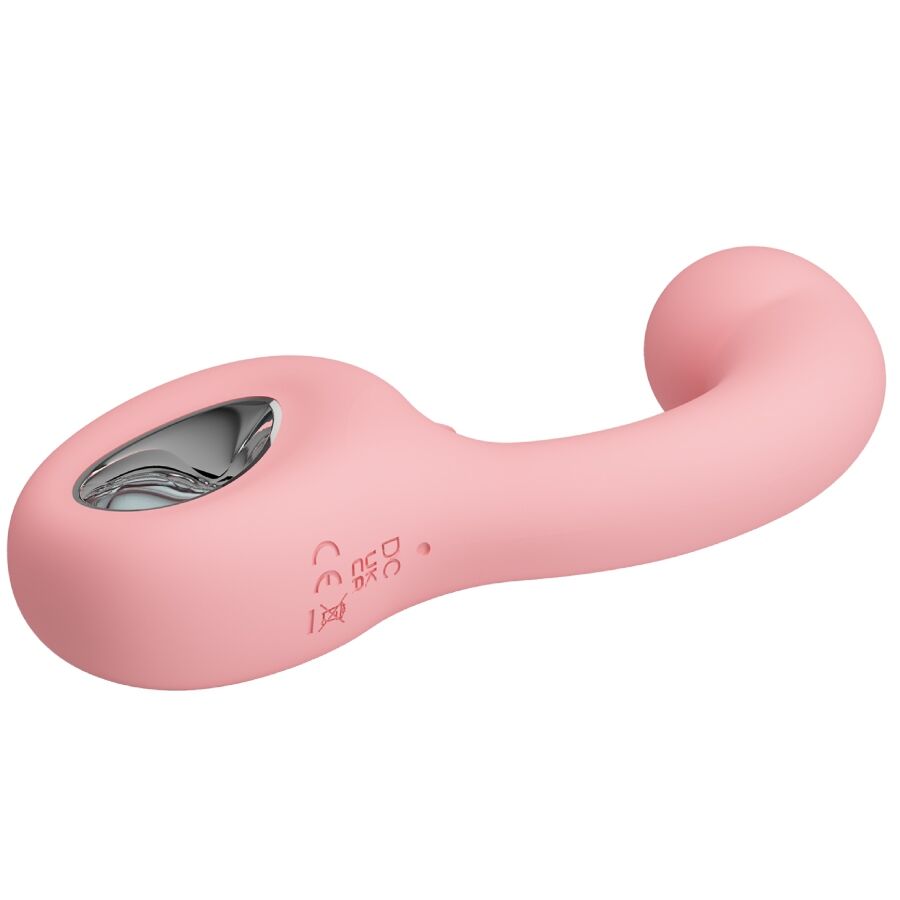 PRETTY LOVE - VIBRADOR PUNTO G + ESTIMULADOR DE CLÍTORIS ERYNNYES 10 VIBRACIONES ROSA