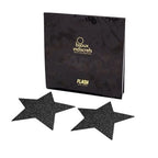 BIJOUX - CUBREPEZONES INDISCRETS STAR FLASH NEGROS