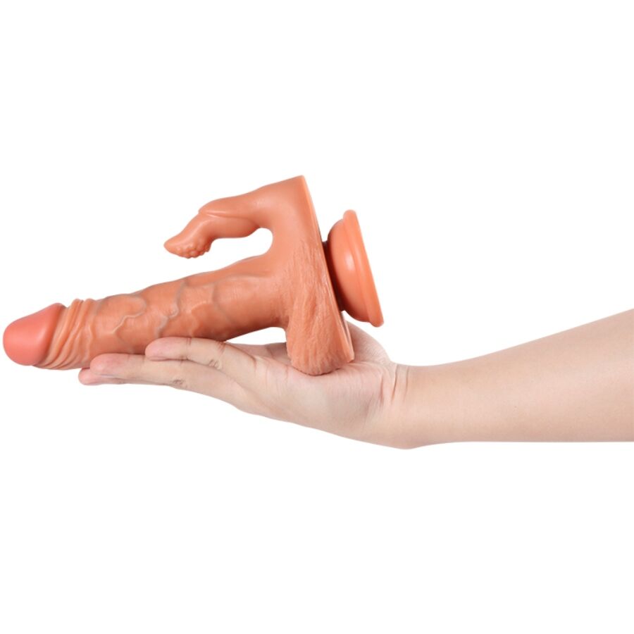 SHEQU - JULIAN DILDO ET STIMULATEUR DE CLITORIS AVEC VIBRATION ET TÉLÉCOMMANDE 16 CM