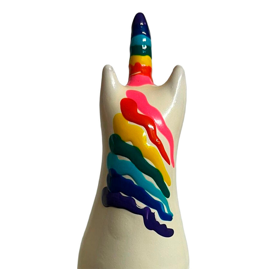CONDOMERIE - PRESERVATIVOS DE FANTASÍA PINTADOS A MANO UNICORNIO ARCOÍRIS