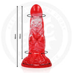 EPIC - DILDO AGNIS FUEGO CARMESÍ