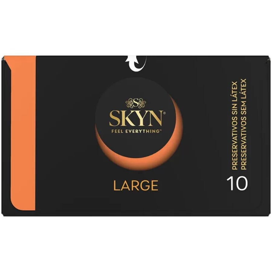 SKYN - PRESERVATIVOS TAMAÑO GRANDE CON AJUSTE EXTRA 10 UNIDADES