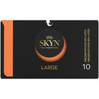 SKYN - PRESERVATIVOS TAMAÑO GRANDE CON AJUSTE EXTRA 10 UNIDADES
