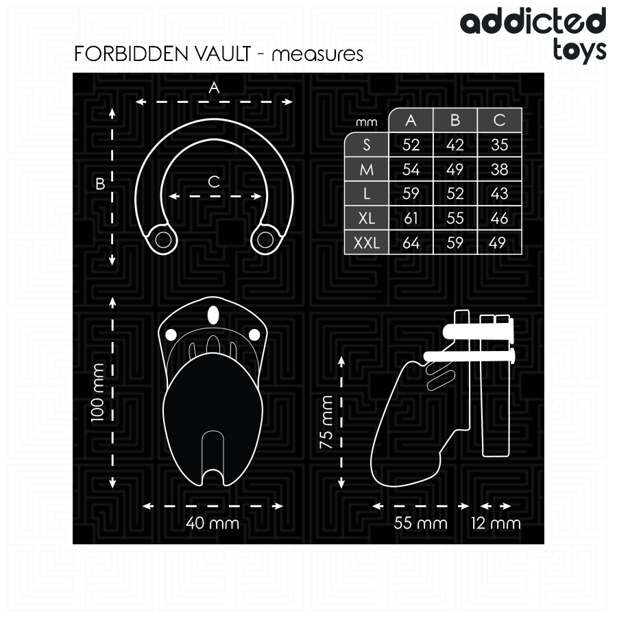 ADDICTED TOYS LOCKED - GABBIA PENIENA VIETATA 10 CM