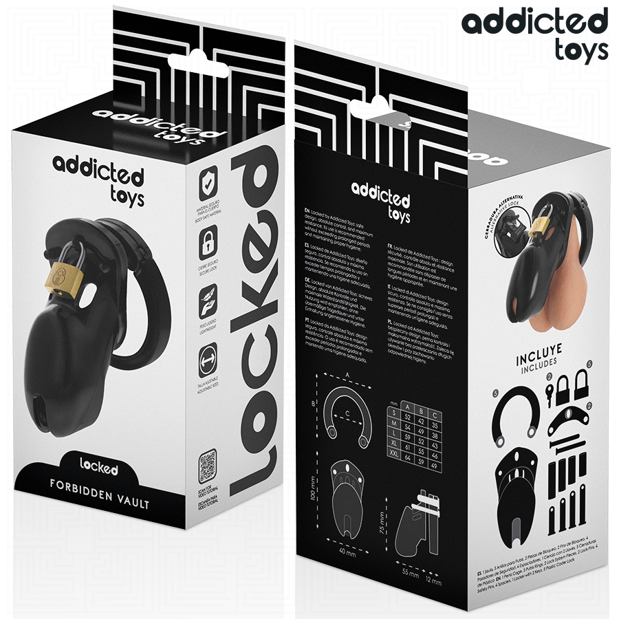 ADDICTED TOYS LOCKED - GABBIA PENIENA VIETATA 10 CM