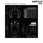 ADDICTED TOYS LOCKED - JAULA PARA PENE OBSIDIAN HOLD TALLA M