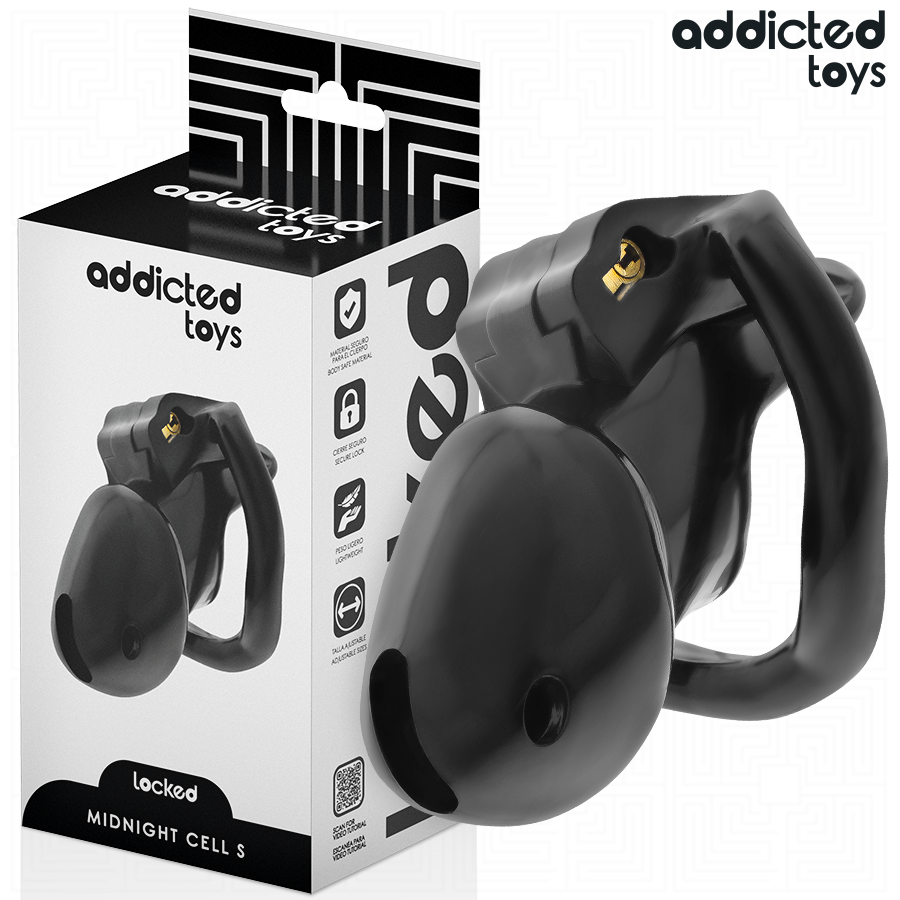 ADDICTED TOYS LOCKED - JAULA PARA PENE MINDNIGHT TALLA S