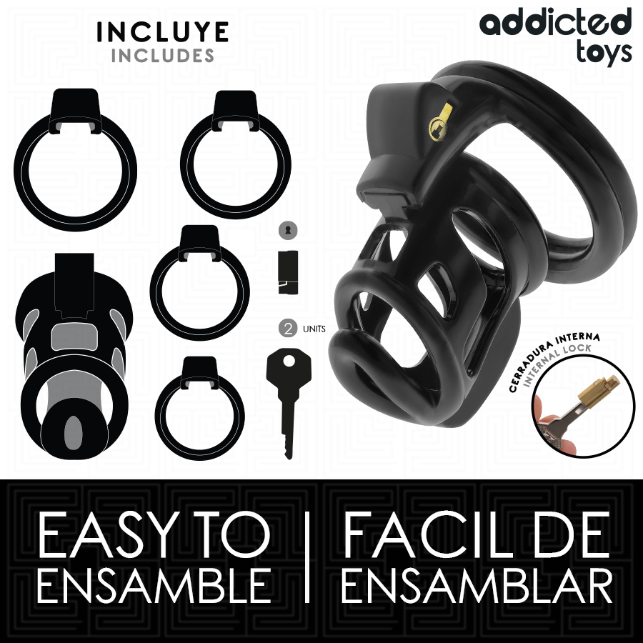 ADDICTED TOYS LOCKED - GABBIA PENIENA GILDEN CAGE 8,5 CM