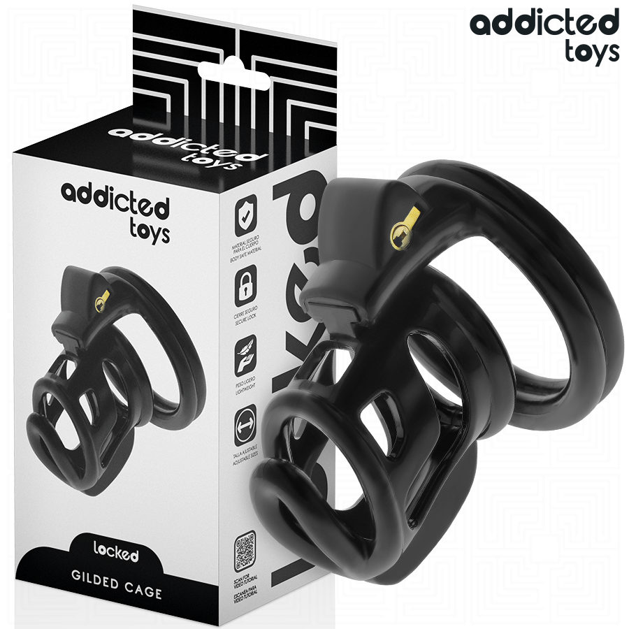 ADDICTED TOYS LOCKED - GABBIA PENIENA GILDEN CAGE 8,5 CM