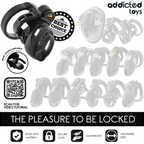 ADDICTED TOYS LOCKED - JAULA PARA PENE CON BLOQUEO ETERNO 9 CM