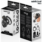 ADDICTED TOYS LOCKED - JAULA PARA PENE CON BLOQUEO ETERNO 9 CM
