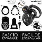 ADDICTED TOYS LOCKED - JAULA PARA PENE CON BLOQUEO ETERNO 9 CM