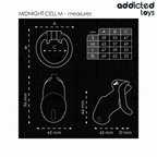 ADDICTED TOYS LOCKED - MINDNIGHT CELL CAGE À PÉNIS TAILLE M