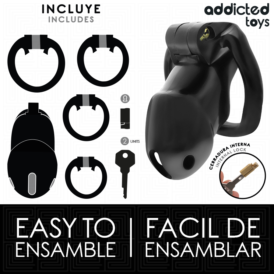 ADDICTED TOYS LOCKED - GABBIA PER PENE MINDNIGHT CELL TAGLIA M