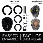 ADDICTED TOYS LOCKED - JAULA PARA PENE CON CERRADURA SIN LLAVE 11,5 CM